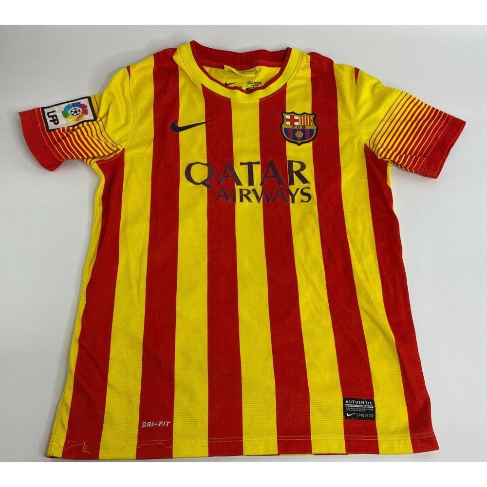 Fc Barcelona Soccer Jersey Qatar Airways Nike Futb Gem